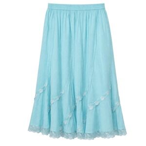 Fairy Coquette Ruffled Lace Skirt Women Plus Size 22W Meadowcore Coastal Cowgirl